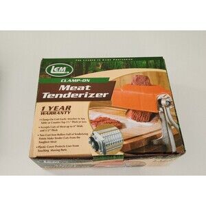 LEM Products Clamp-On Meat Tenderizer (processes 1/2" thick, 4" wide) New in Box